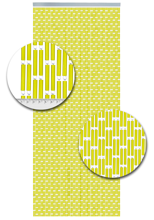 Staggered Yellow 